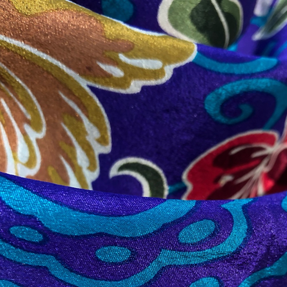 Oscar de la Renta | Floral Silk Scarf - Picture 9 of 10